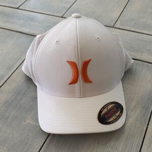 Hurley White and Orange Hat
